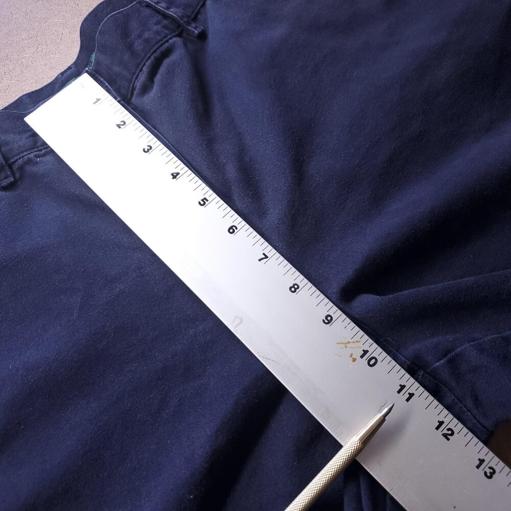 Lauren Ralph Lauren Chino Shorts Women 12P Blue Classic Fit Pockets 100% Cotton - Picture 4 of 7